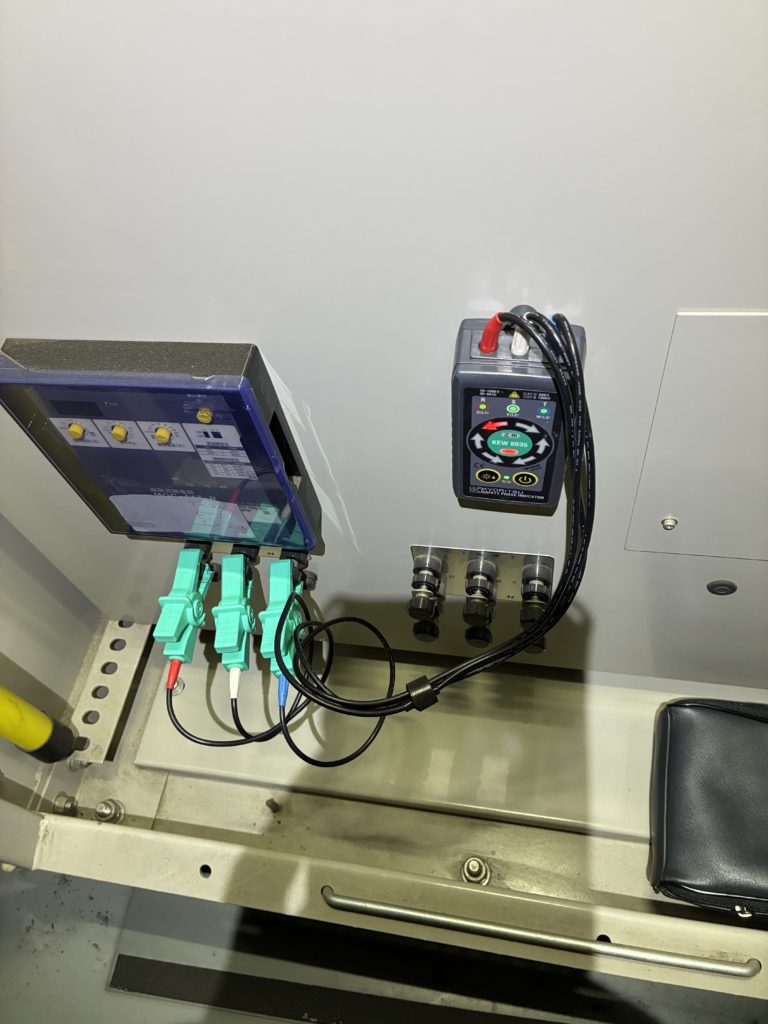 検相確認（停電前）
